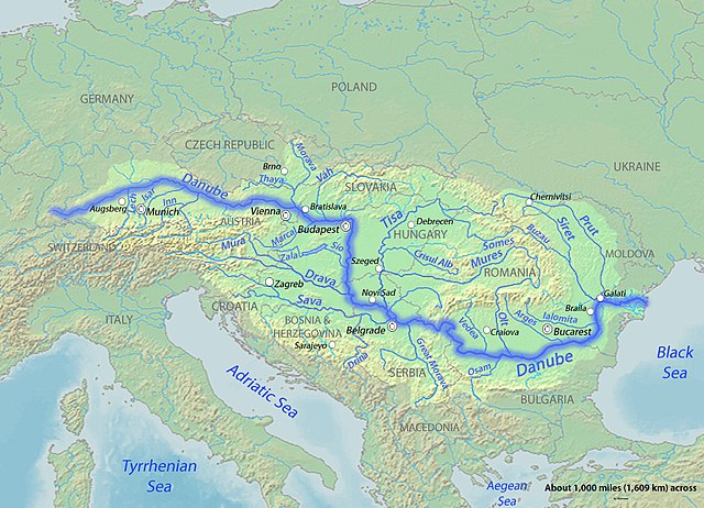 Danube Basin Map